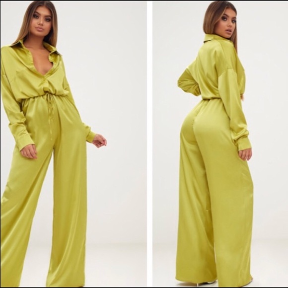 pretty little thing yellow jumpsuit
